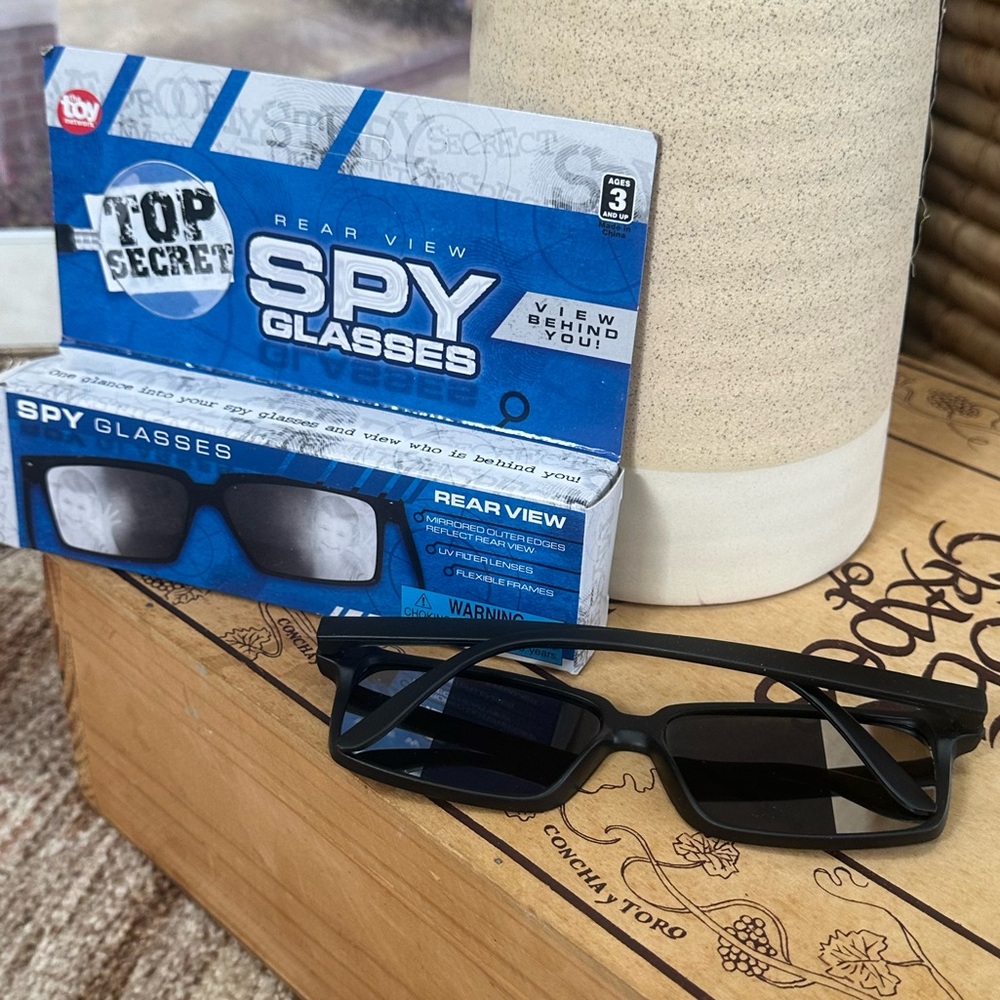 New Children’s Detective Spy Glasses Rear View Top Secret UV Sunglasses - Picture 3 of 11